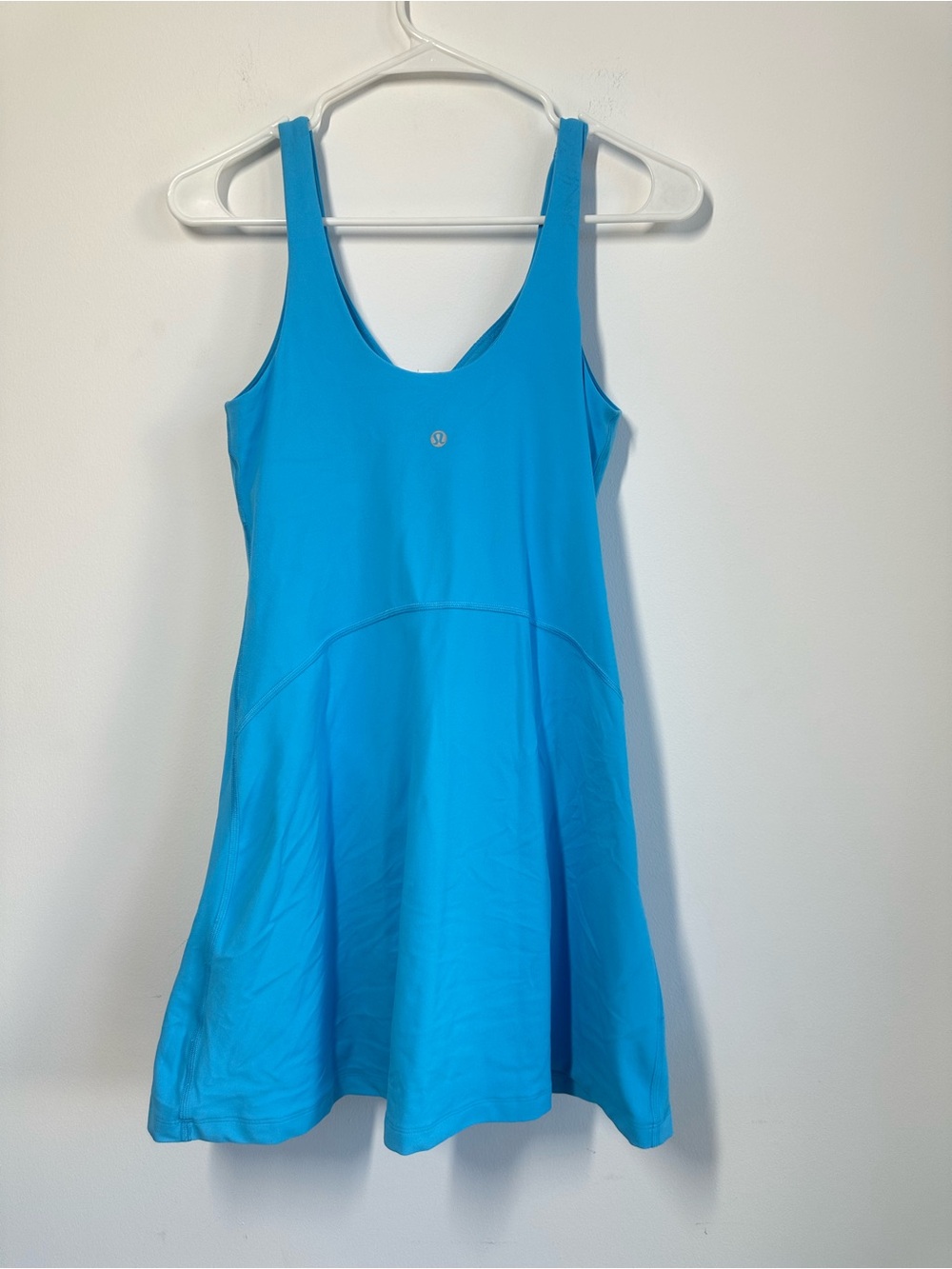 lululemon Align Dress Bright Blue Nulu Built In Shorts Size 8 - Picture 3 of 5